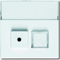 Busch-Jaeger 2CKA001582A0348 Tekstveld, Knop Afdekking Axcent Wit, Verkeerswit 1 stuk(s)