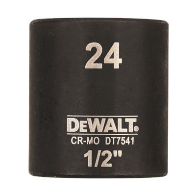 DeWalt Accessoires impact dop 24mm 1/2" (kort - 38mm) - dt7541-qz - dt7541-qz