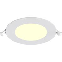 LED Downlight Inbouwspot Dimbaar - Brinton Thin - 6W 470lm 120° Bundelhoek - Warm Wit 3000K - IP40 - Rond - Wit - Ø128mm Buitenmaat - Ø110mm Zaagmaat - thumbnail