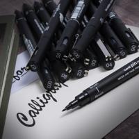 Uni Pin fineliner, ronde punt, 1,0 mm, zwart - thumbnail