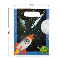 Globos Feestzakjes raket ruimte, 6st. - thumbnail