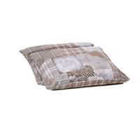 Zelesta Zelesta Wonderbed Kussenslopen Patchwork Hearts - Set van 2 | 80x80 cm - thumbnail