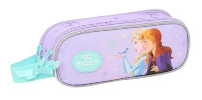 Pennenetui met 2 vakken Frozen Spirit Lila 21 x 8 x 6 cm