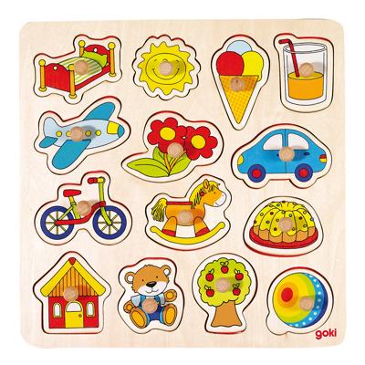 Goki houten noppenpuzzel