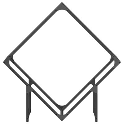 Brandhoutrek 80x25x80 cm koudgewalst staal zwart