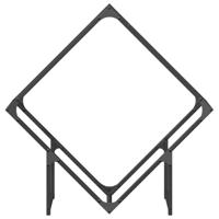 Brandhoutrek 80x25x80 cm koudgewalst staal zwart - thumbnail