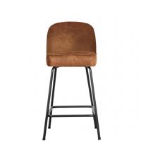 WOOOD Barkruk 'Vogue' (zithoogte 65cm) Leder, kleur Cognac - thumbnail