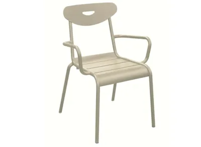 Smiley stapelstoel creme