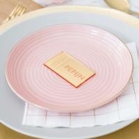 Naamkaartje rechthoek dinner chique - thumbnail