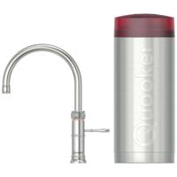 Quooker Classic Fusion Round Keukenkraan Set - Kokend Warm- en Koud Water - RVS - Inclusief COMBI Reservoir - thumbnail