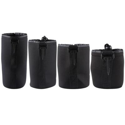 4 stuks neopreen SLR camera lens draagtas zak zakje met karabijnhaak grootte: 10x22cm 10x14cm 10x18cm 8x10cm