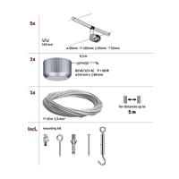 Paulmann Salt 94145 Kabelsysteem compleet GU5.3 50 W LED Chroom (mat) - thumbnail