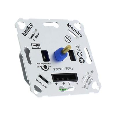 Klemko LED dimmer inbouw DIM-PAF-1-100 W geschikt voor hotelschakeling 891038