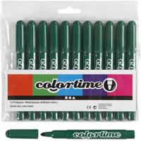 Colortime Donkergroene jumbo stiften, 12st. - thumbnail