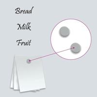 Magneetbord voor aan de wand 50x20 cm gehard glas wit - thumbnail