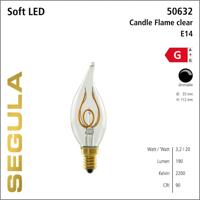 LED kaarslamp helder 3.2W E14 2200K 190 lumen filament Segula dimbaar 50632 - thumbnail