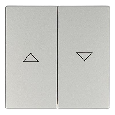Busch-Jaeger 2CKA001751A2944 Jaloezie-schakelaar Afdekking Witaluminium (RAL 9006), Aluminium 1 stuk(s)