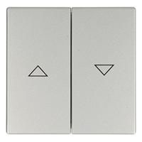 Busch-Jaeger 2CKA001751A2944 Jaloezie-schakelaar Afdekking Witaluminium (RAL 9006), Aluminium 1 stuk(s) - thumbnail