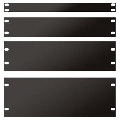 DAP 19 inch blindplaat 1 HE U-vorm zwart