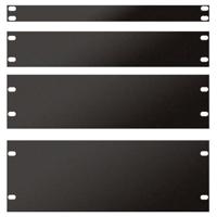 DAP 19 inch blindplaat 1 HE U-vorm zwart - thumbnail