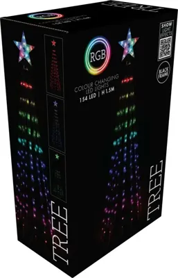 Verlichte boom 150 cm 154 led multi colour