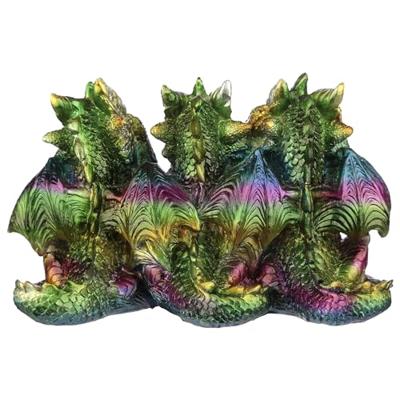 Regenboog Draak Metallic Horen Zien Zwijgen