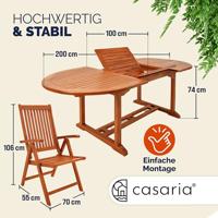 Tuinset Vanamo 7-delig Eucalyptushout FSC-gecertificeerd - thumbnail