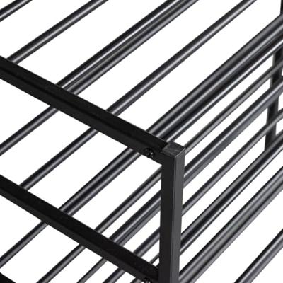 WOOOD Schoenenrek 'Ferro' Stapel van 2 stuks, kleur Zwart