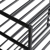 WOOOD Schoenenrek 'Ferro' Stapel van 2 stuks, kleur Zwart - thumbnail