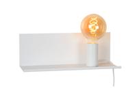 Lucide SEBO - Bedlamp / Wandlamp - 1xE27 - Wit - thumbnail