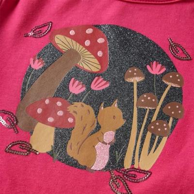 VidaXL Kindershirt met lange mouwen 128 felroze