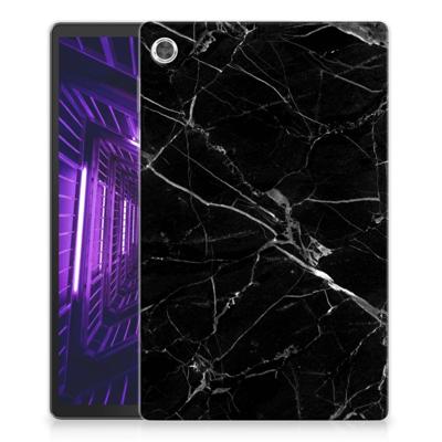Lenovo Tab M10 Plus Tablet Back Cover Marmer Zwart - Origineel Cadeau Vader