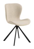 Bendt Draaibare Eetkamerstoel 'Olle' Bouclé, kleur Crème - thumbnail