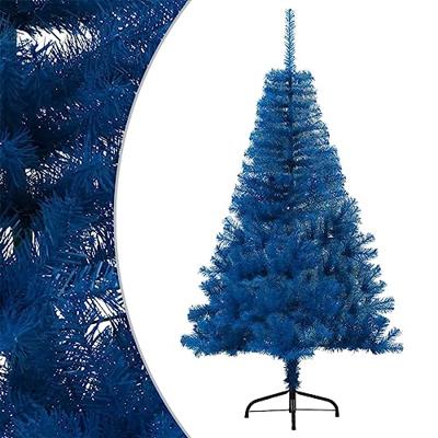 VidaXL Kunstkerstboom met standaard half 150 cm pvc blauw
