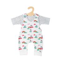 Heless Poppen romper pinguin met t-shirt, 28-35 cm - thumbnail