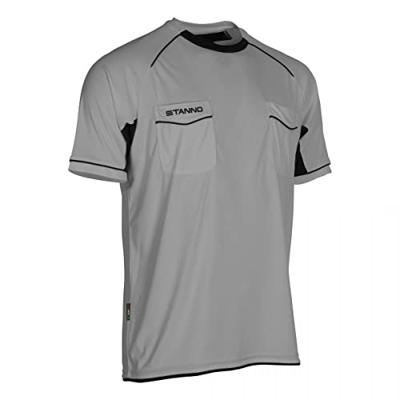 Stanno 429001 Bergamo Referee Shirt k.m. - Grey-Black - XS Stanno 429001 Bergamo Referee Shirt k.m. - Grey-Black - XS