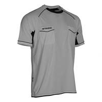Stanno 429001 Bergamo Referee Shirt k.m. - Grey-Black - XS - thumbnail