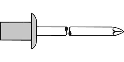 Gesipa Afdichtende blindklinknagel | klinknagelschacht d x l 4,8 x 14 mm | aluminium / staal | 500 stuks - 1433430 1433430 Gesipa Afdichtende blindklinknagel | klinknagelschacht d x l 4,8 x 14 mm | aluminium / staal | 500 stuks - 1433430 1433430