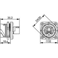 Telegärtner 100007417 STX V1 RJ45-stekkerset kunststof variant 1 Koppeling, inbouw Aantal polen: 8P8C Zwart 1 stuk(s) - thumbnail