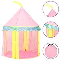VidaXL Kinderspeeltent met 250 ballen 100x100x127 cm roze - thumbnail
