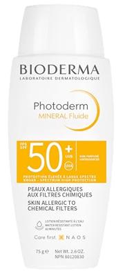 Bioderma Photoderm Mineral Fluide Solaire Minéral Haute Protection SPF50+ 75gr Bioderma Photoderm Mineral Fluide Solaire Minéral Haute Protection SPF50+ 75gr