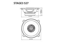 JBL Stage3 3527 2-weg coaxiale inbouwluidspreker 120 W Inhoud: 2 stuk(s) - thumbnail