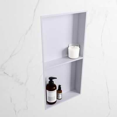 MONDIAZ EASY Nis 59,5x29,5cm in solid surface kleur Cale | Cale. 2 vakken geschikt voor in- of opbouw