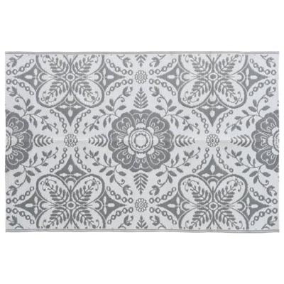 VidaXL Buitenkleed arakil 120x180 cm pp lichtgrijs