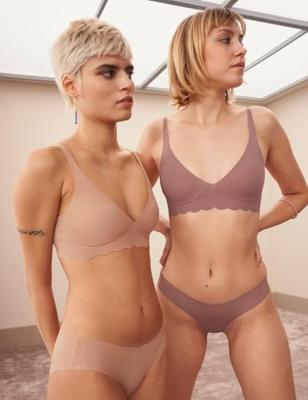 Naadloos ondergoed dames Zero hipstring microfiber 2.0 -Schijnt niet door - Onzichtbaar - katoenen kruisje