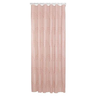 Sealskin Douchegordijn Brave 180x200 cm PEVA Donkerroze / Wit Sealskin Douchegordijn Brave 180x200 cm PEVA Donkerroze / Wit