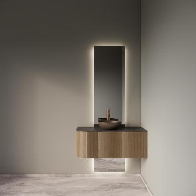 Badkamermeubelset Gliss Design Alluro 100 cm Rechts Mist Badkamermeubelset Gliss Design Alluro 100 cm Rechts Mist