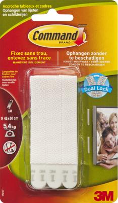 Command fotolijststrip, small, draagvermogen 5,4 kg, wit, blister van 4 stuks Command fotolijststrip, small, draagvermogen 5,4 kg, wit, blister van 4 stuks