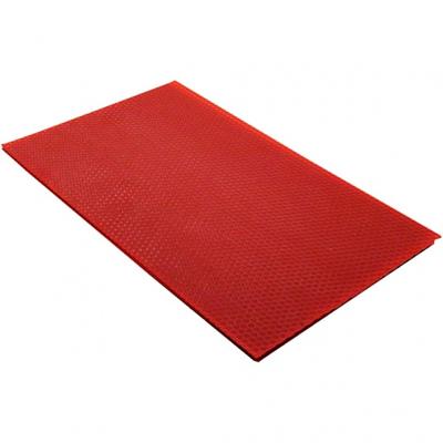 Bijenwas vellen, afm 20x33 cm, dikte 2 mm, rood, 1 stuk