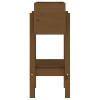 Plantenbak 62x30x69 cm massief grenenhout honingbruin